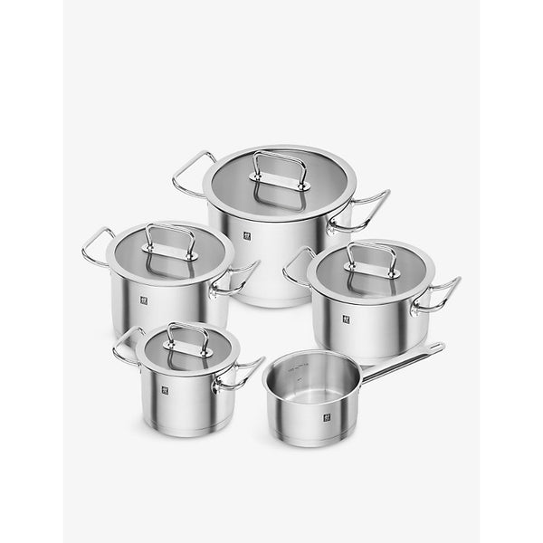 Zwilling J.A Henckels Pro stainless-steel cookware set of five