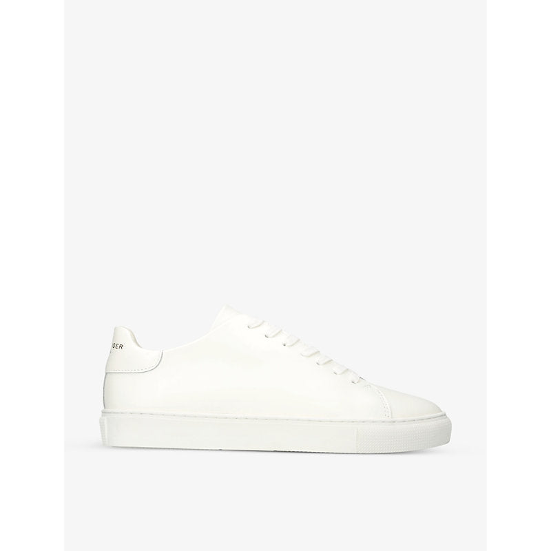 Kurt Geiger London Lennon logo-embossed leather low-top trainers