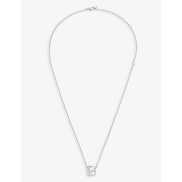 Chaumet Bee My Love 18ct white-gold and 0.6ct brilliant-cut diamond pendant necklace