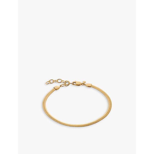 Monica Vinader 18ct yellow gold-plated sterling-silver snake chain bracelet