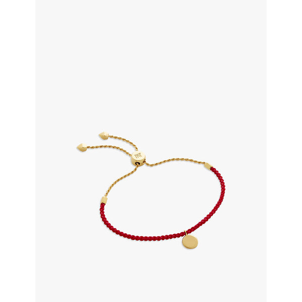 Monica Vinader Linear Friendship 18ct yellow gold-plated vermeil sterling silver bracelet