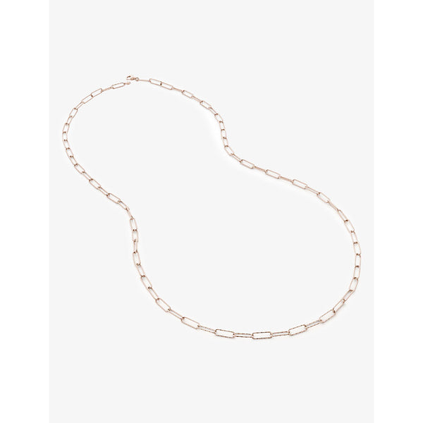 Monica Vinader Alta Textured medium 18ct yellow-gold vermeil-plated sterling silver chain necklace