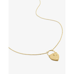 Monica Vinader GP Padlock 18ct yellow gold-plated vermeil sterling-silver chain necklace