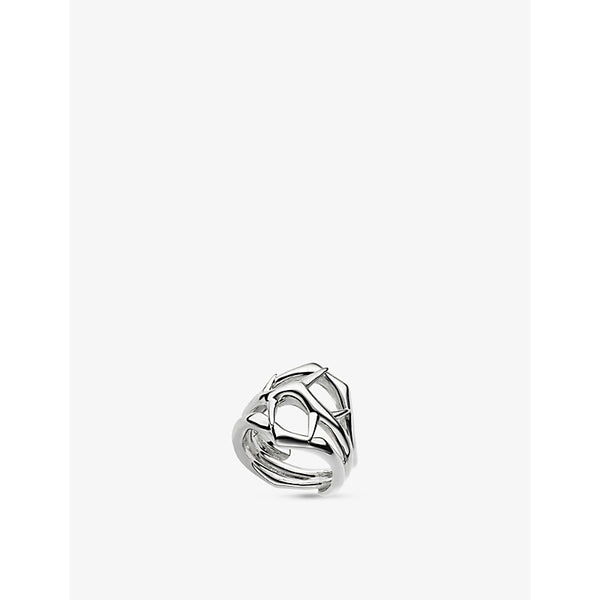 Shaun Leane Blackthorn double branch sterling-silver ring