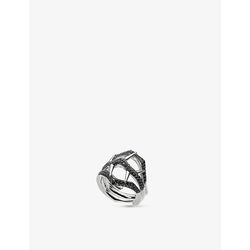 Shaun Leane Blacktorn double branch sterling-silver and black spinel ring