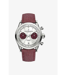 Carl F Bucherer 00.10927.08.13.04 Manero Flyback stainless-steel and woven automatic watch