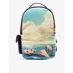 Seletti wears Toiletpaper Seagirl graphic-print faux-leather backpack | Seletti