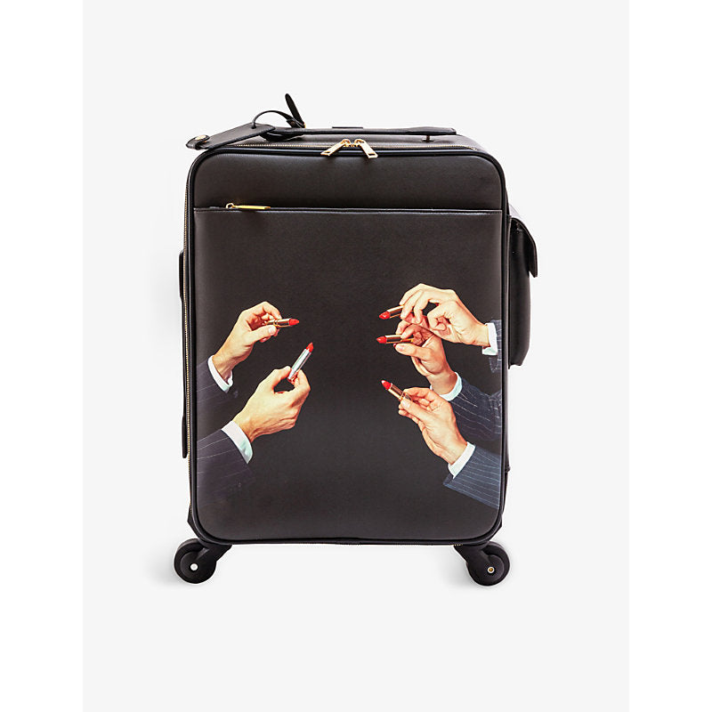 Seletti wears Toiletpaper Lipstick faux-leather suitcase | Seletti