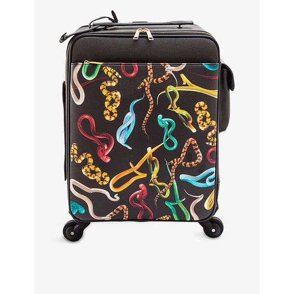 Seletti wears Toiletpaper Snakes faux-leather suitcase | Seletti