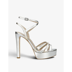 Paige Charlee strappy metallic leather sandals