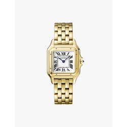 CRWGPN0009 Panthère de Cartier medium 18ct yellow-gold and sapphire quartz watch