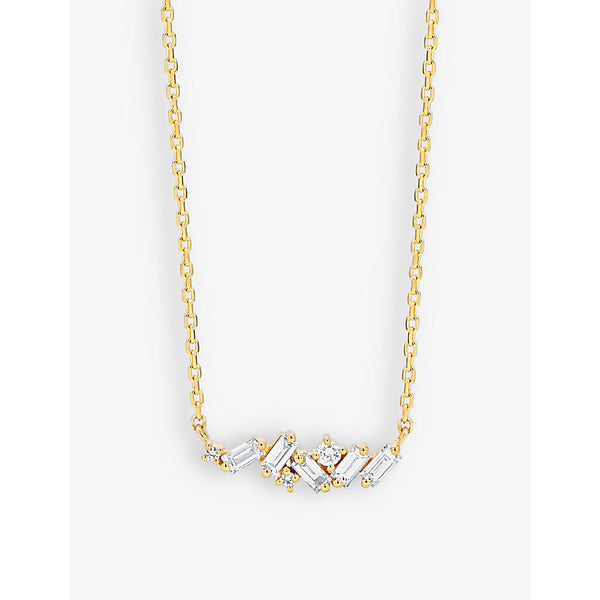 Suzanne Kalan Frenzy 18ct yellow-gold and 0.31ct diamond necklace