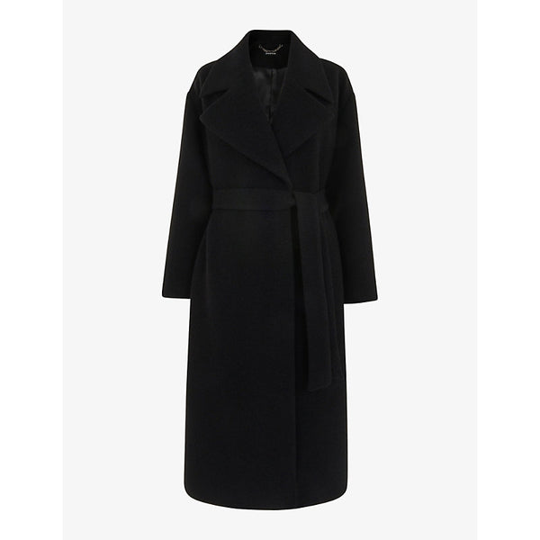 Whistles Lorna tie-waist wool coat