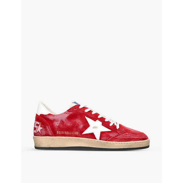 Golden Goose Ballstar star-appliqué suede low-top trainers