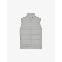  Reiss William high-collar quilted woven gilet