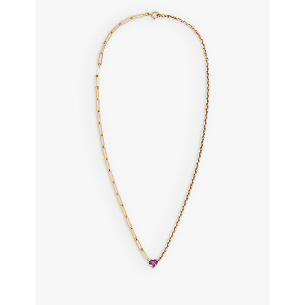 Yvonne Leon Maxi Collier 18ct yellow-gold and spinel necklace