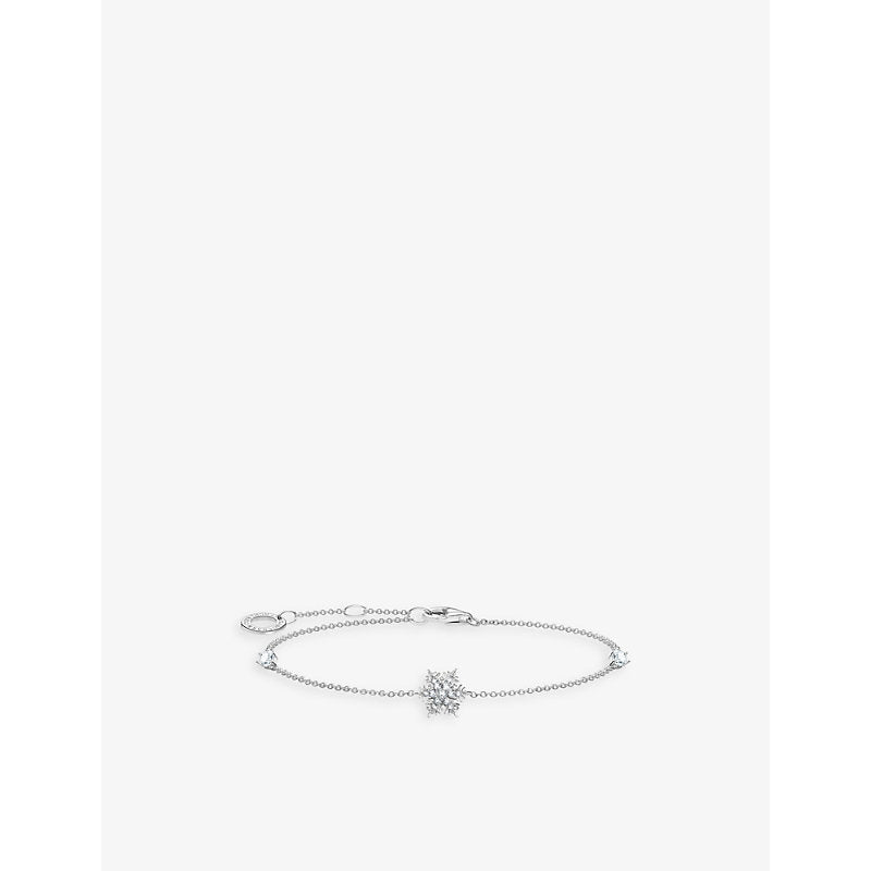  Thomas Sabo Snowflake sterling-silver and zirconia bracelet