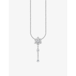  Thomas Sabo Snowflake sterling silver and zirconia necklace