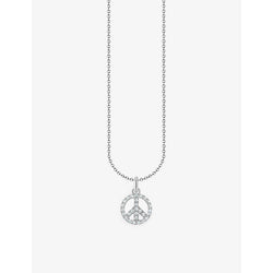  Thomas Sabo Peace sterling silver and zirconia necklace