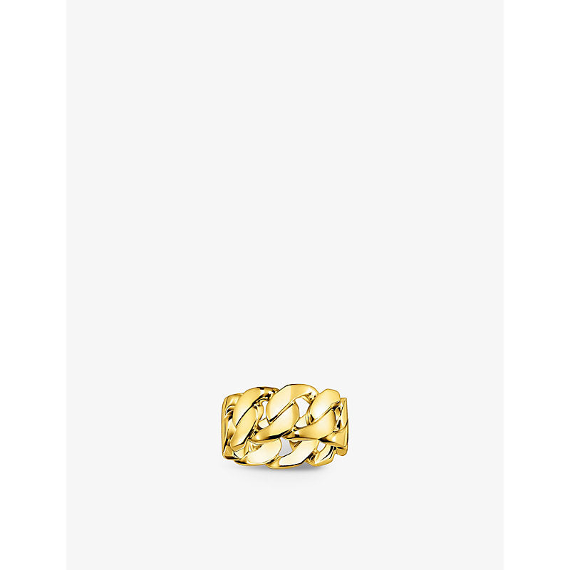 Thomas Sabo Links 18ct yellow gold-plated sterling silver ring