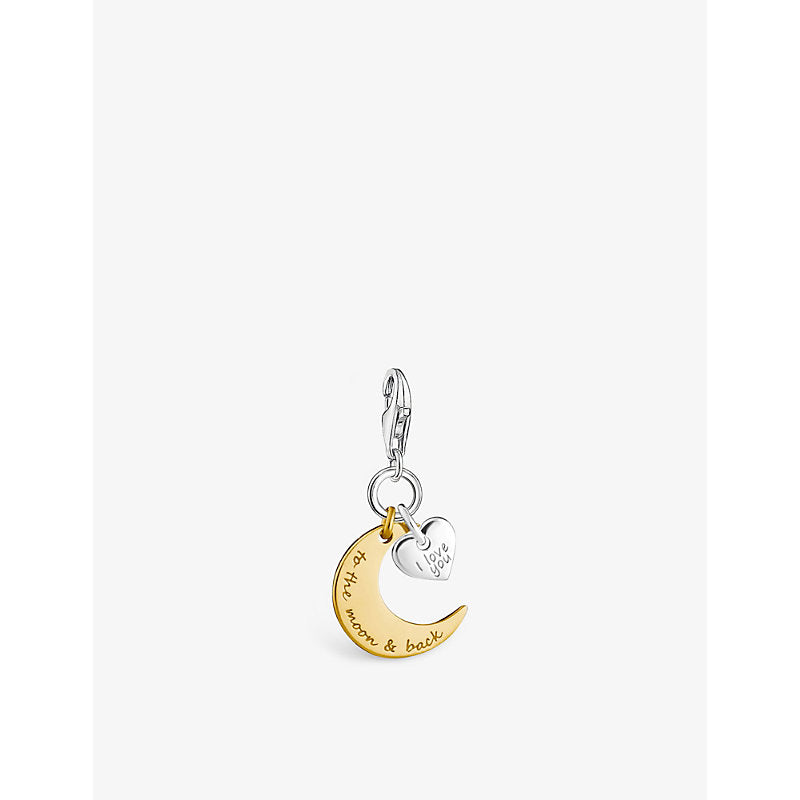  Thomas Sabo I Love You to the Moon and Back 18ct yellow gold-plated sterling silver charm