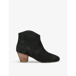 Isabel Marant Dicker contrast-sole suede heeled ankle boots