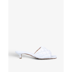  Bottega Veneta Padded quilted-leather heeled mules