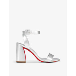 Christian Louboutin Miss Sabina 85 metallic-leather heeled sandals