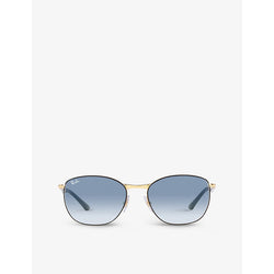  Ray-Ban RB3702 pillow-shape metal sunglasses