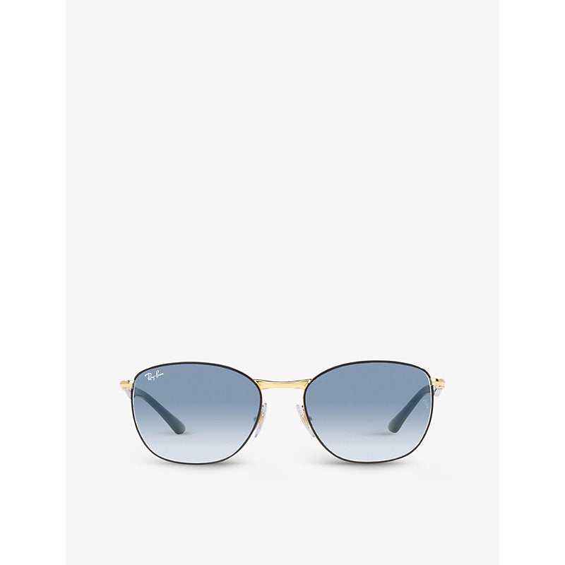  Ray-Ban RB3702 pillow-shape metal sunglasses