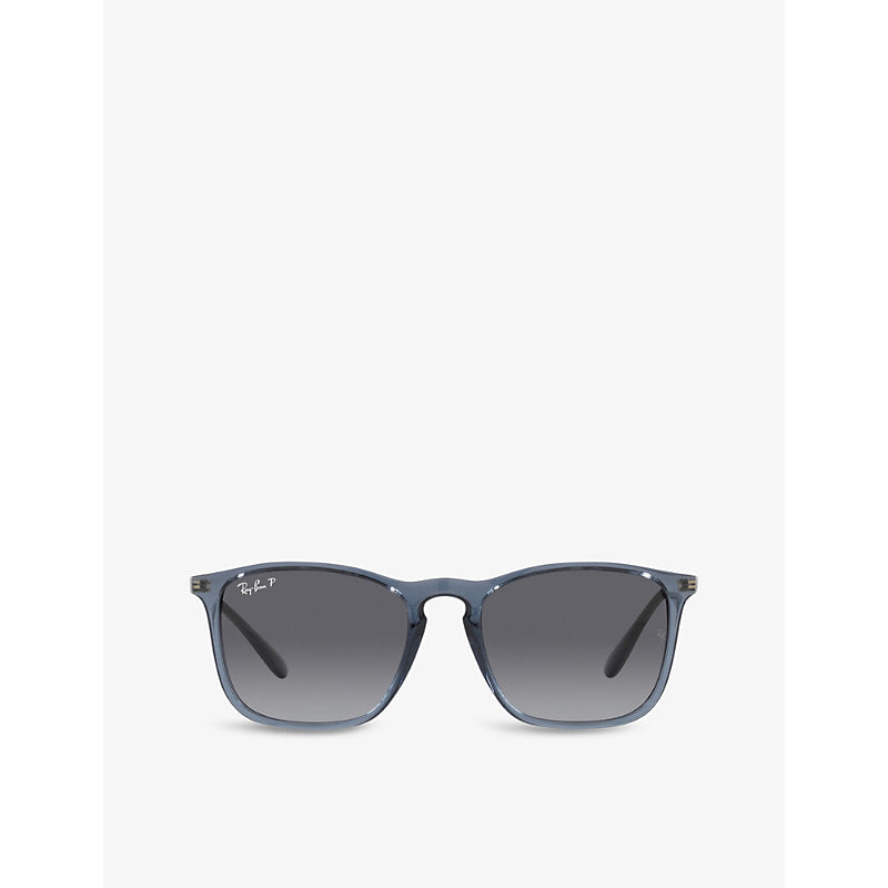  Ray-Ban RB4187 Chris square-frame rubberised sunglasses