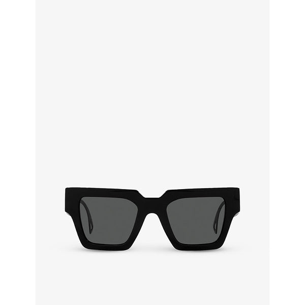  Versace VE4431 logo cut-out acetate sunglasses