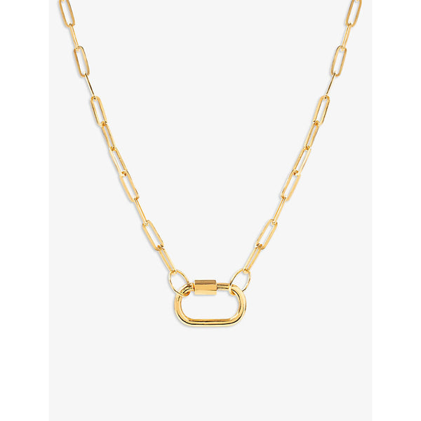 Womens La Maison Couture Amadeus Daphne Paperclip 14ct yellow gold-plated vermeil recycled sterling silver necklace