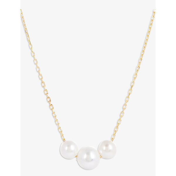 La Maison Couture Amadeus Laura 14ct recycled yellow-gold vermeil and pearl necklace