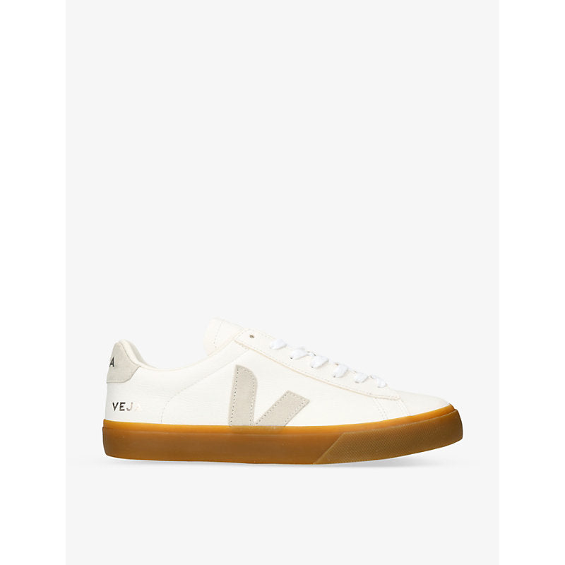  Veja Campo 'V'-logo leather low-top trainers