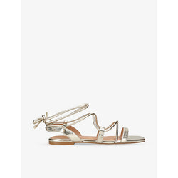 Kg Kurt Geiger Riser metallic faux-leather sandals