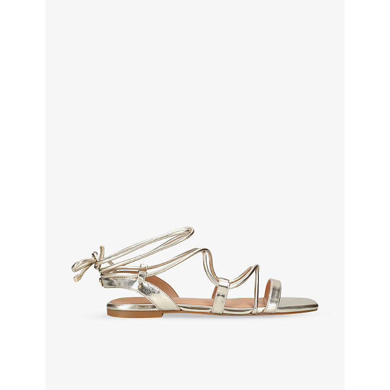 Kg Kurt Geiger Riser metallic faux-leather sandals