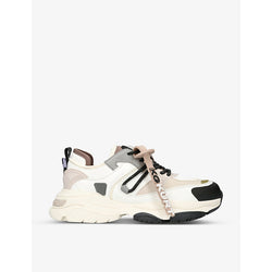 Kg Kurt Geiger Lennox contrast-panel woven trainers | Kg Kurt Geiger