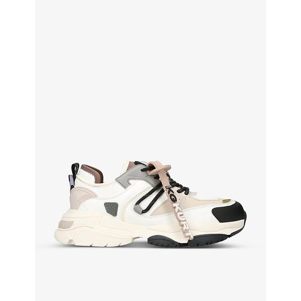 Kg Kurt Geiger Lennox contrast-panel woven trainers | Kg Kurt Geiger