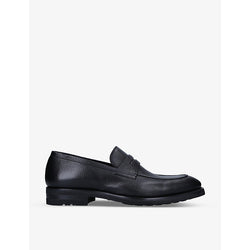 Magnanni Delos pebbled-texture leather loafers