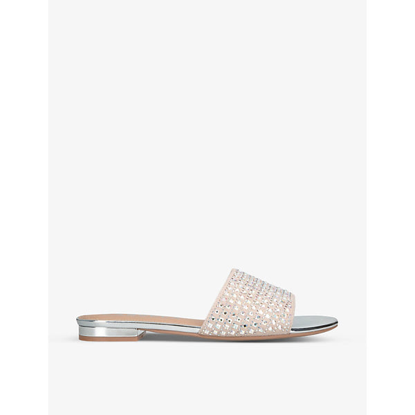 Carvela Kianni crystal-embellished flat woven sandals | Carvela