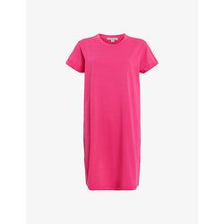 Allsaints Anna round-neck organic-cotton mini dress | ALLSAINTS