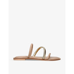 Carvela Roma metallic-strap faux-leather sandals