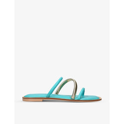 Carvela Roma asymmetric-strap faux-leather sandals