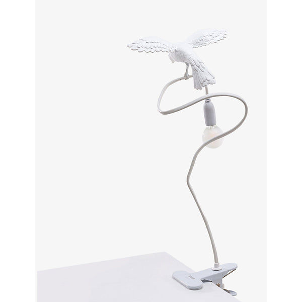 Seletti Sparrow Cruising resin clamp lamp 100cm