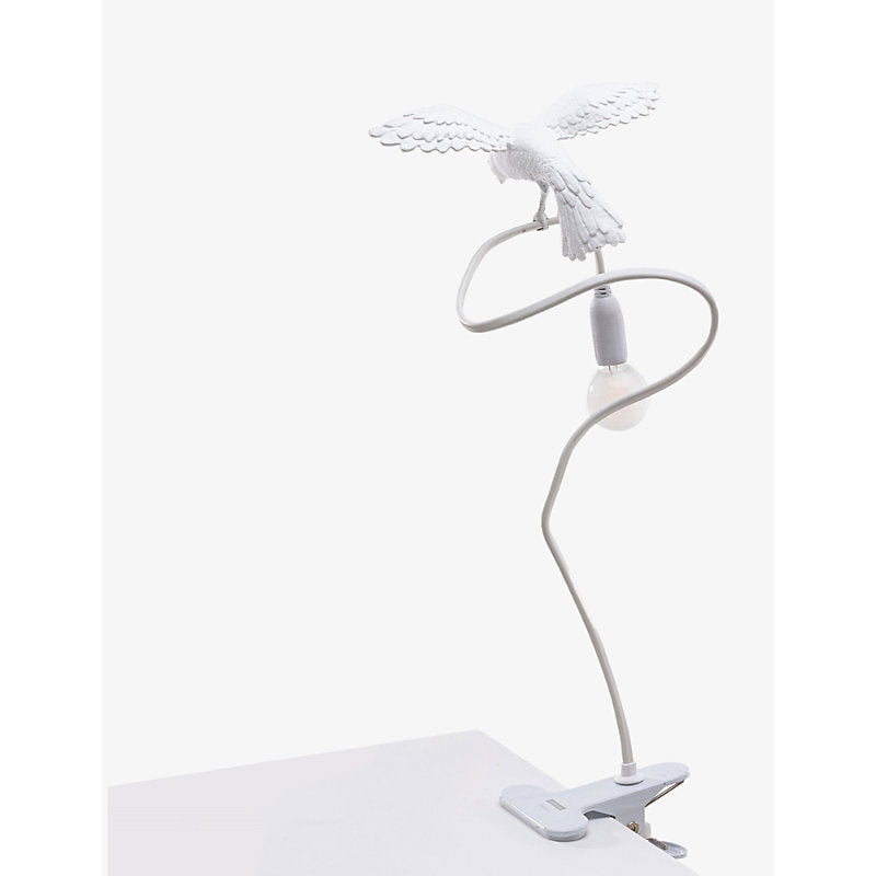 Seletti Sparrow Cruising resin clamp lamp 100cm