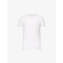  Falke Pack of two Daily Comfort V-neck stretch-cotton T-shirts