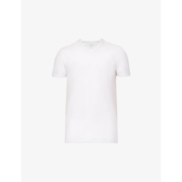  Falke Pack of two Daily Comfort V-neck stretch-cotton T-shirts