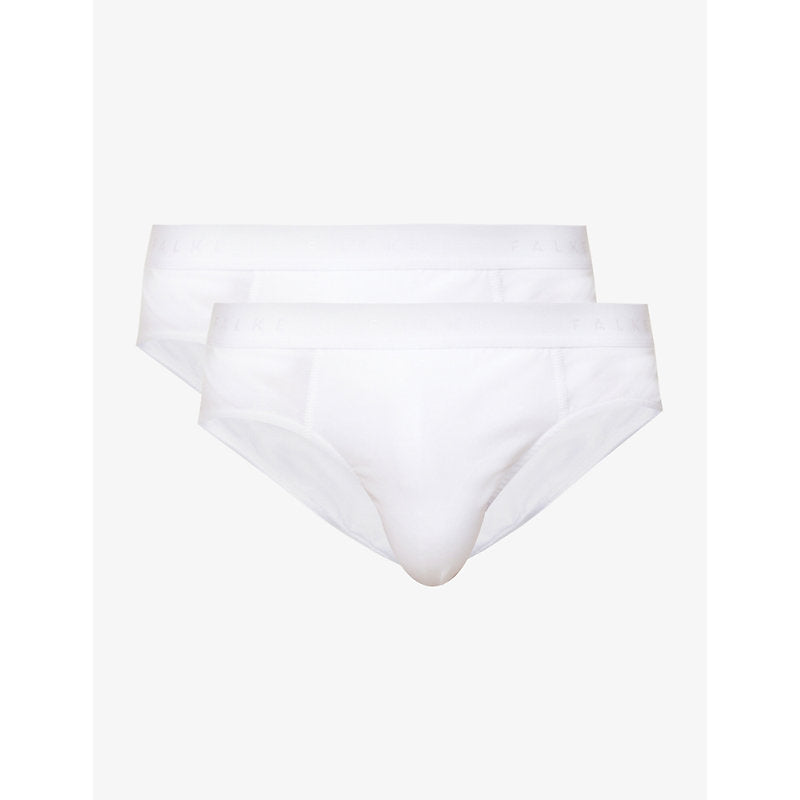  Falke Tonal waistband pack of two stretch-cotton briefs