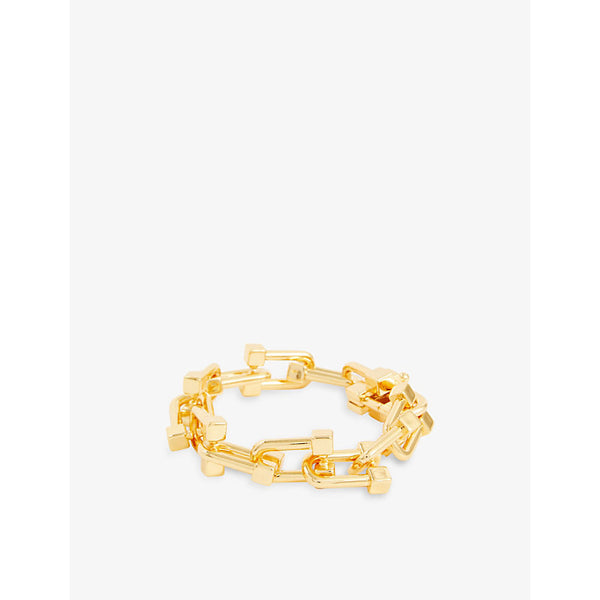 Oma The Label Kosi 18ct yellow-gold plated brass chain bracelet